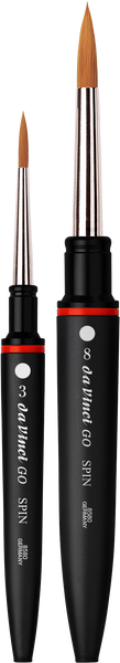 da Vinci GO! Spin 2 Brush Set 4280 - Round Sizes 3 & 8