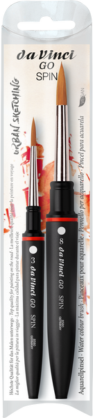 da Vinci GO! Spin 2 Brush Set 4280 - Round Sizes 3 & 8