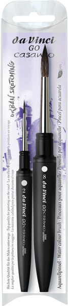 da Vinci GO! Casaneo 2 Brush Set 4281 - Round Sizes 2 & 8