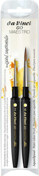 da Vinci GO! Maestro Kolinsky 2 Brush Round Set 4283 - Sizes 2 & 6