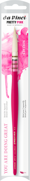 da Vinci Pretty Pink Edition Watercolour Brush Size 2 – Extra Soft & Colorful