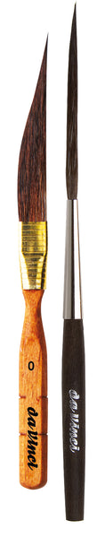 da Vinci Pin Striping Set 4053A2 • Kazan Squirrel Traditional Pin Stripers • 2 Brush Set