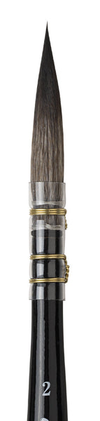 da Vinci Watercolor Series 490 - Quill Rigger in Size 0 - Casaneo New Wave Synthetics - Vegan - Made in Germany